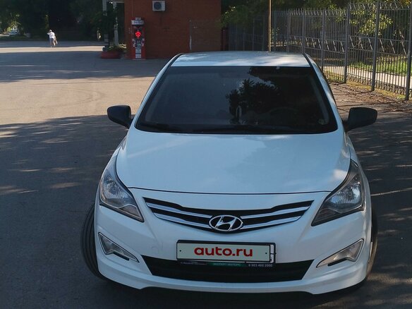 2014 Hyundai Solaris I Рестайлинг, белый, 1000000 рублей