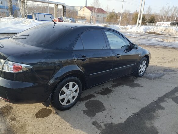 2006 Mazda 6 I (GG) Рестайлинг, чёрный, 525000 рублей - вид 3