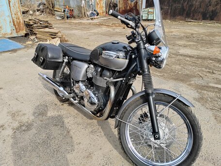 2012 Triumph Bonneville T100, чёрный, 650000 рублей, вид 1