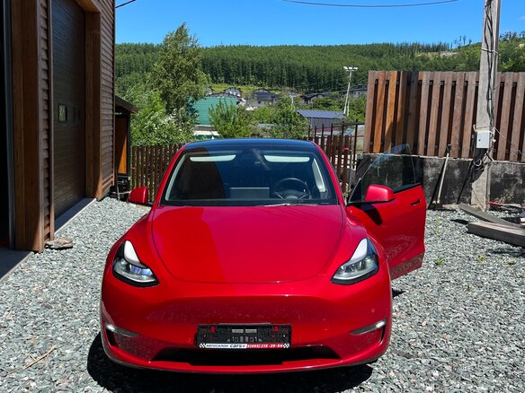 2022 Tesla Model Y Long Range I, красный, 4500000 рублей - вид 6