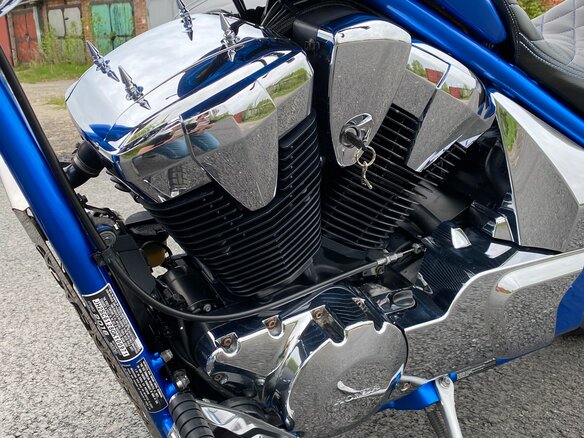 2015 Honda VT 1300CX Fury, синий, 950000 рублей - вид 10