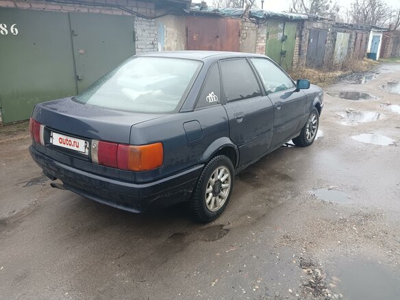 1991 Audi 80 IV (B3), синий, 260000 рублей - вид 11