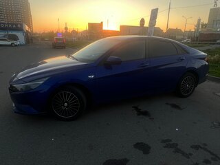 2021 Hyundai Elantra VII (CN7), синий, 1750000 рублей, вид 5