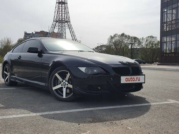 2005 BMW 6 серии 650i II (E63/E64), чёрный - вид 2