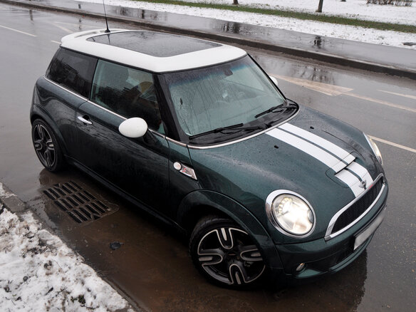 2008 Mini Hatch Cooper S II (R56), зелёный - вид 2