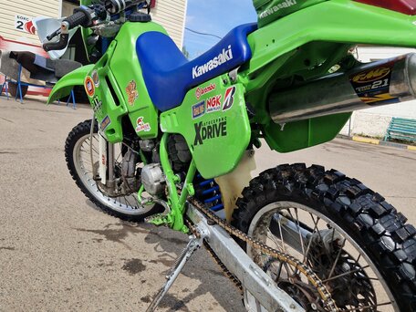 1991 Kawasaki KDX 200, зелёный, 220000 рублей, вид 2