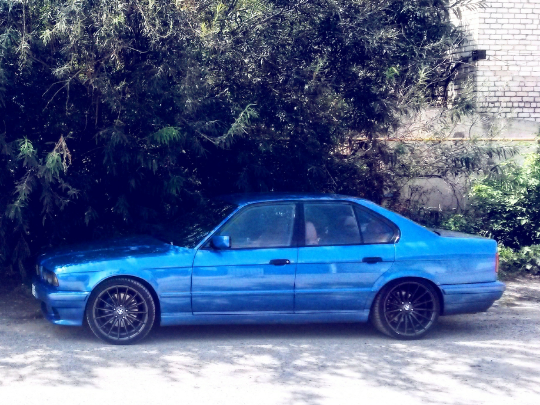 1993 BMW 5 серии 540i III (E34), синий - вид 4