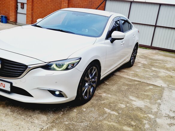 2016 Mazda 6 III (GJ) Рестайлинг, белый, 1950000 рублей - вид 6
