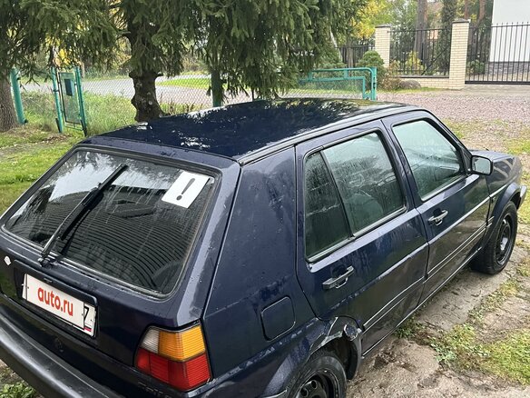 1990 Volkswagen Golf II, синий - вид 2