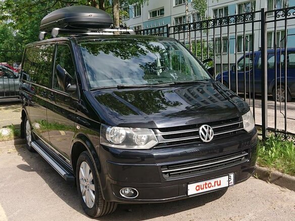 2013 Volkswagen Multivan T5 Рестайлинг, чёрный, 2900000 рублей - вид 1