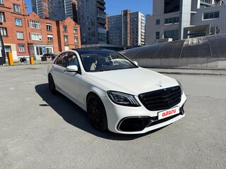 2019 Mercedes-Benz S-Класс 560 Long VI (W222, C217) Рестайлинг, белый, 8050000 рублей, вид 4