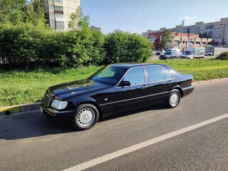 1995 Mercedes-Benz S-Класс 320 Long III (W140) Рестайлинг, чёрный, 2990000 рублей, вид 2