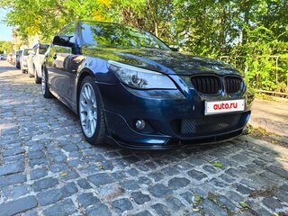 2007 BMW 5 серии 535d V (E60/E61) Рестайлинг, синий, 2400000 рублей, вид 3