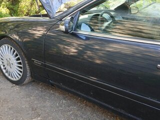 2000 Mercedes-Benz CLK-Класс 200 I (W208) Рестайлинг, синий, 500000 рублей, вид 2