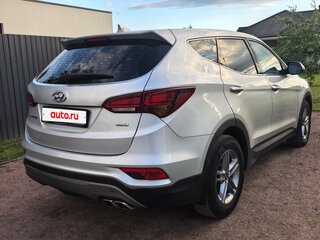 2018 Hyundai Santa Fe III Рестайлинг, серебристый, 2350000 рублей, вид 4