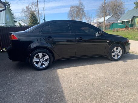 2008 Mitsubishi Lancer X, чёрный, 735000 рублей, вид 3