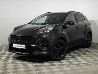 2021 Kia Sportage IV Рестайлинг, чёрный, 2349700 рублей, вид 1