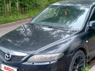2007 Mazda 6 I (GG) Рестайлинг, чёрный, 100000 рублей, вид 2