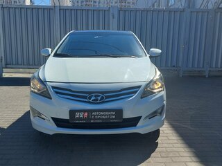 2014 Hyundai Solaris I Рестайлинг, белый, 639000 рублей, вид 2