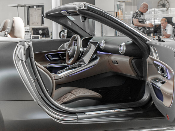 2024 Mercedes-Benz SL-Класс AMG 63 AMG IV (R232), серый - вид 23
