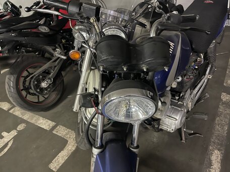 2007 Yamaha YBR125, синий, 85000 рублей, вид 4