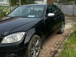 2008 Mercedes-Benz C-Класс 180 Kompressor III (W204), чёрный, 750000 рублей, вид 1