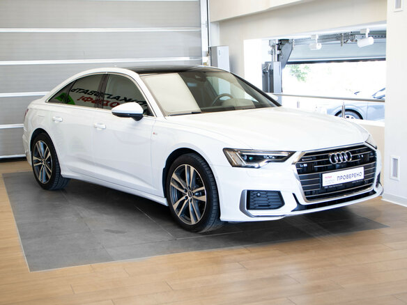 2020 Audi A6 40 TDI V (C8), белый - вид 2