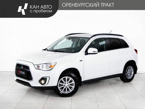 2014 Mitsubishi ASX I Рестайлинг, белый, 1348000 рублей
