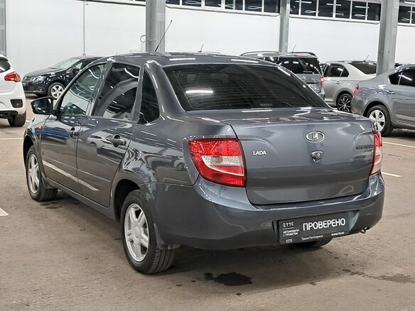 2015 Lada (ВАЗ) Granta I, серый, 390000 рублей - вид 6