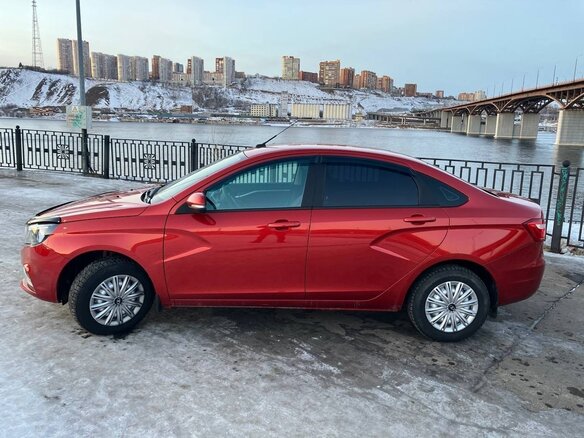 2017 Lada (ВАЗ) Vesta I, красный, 900000 рублей - вид 7