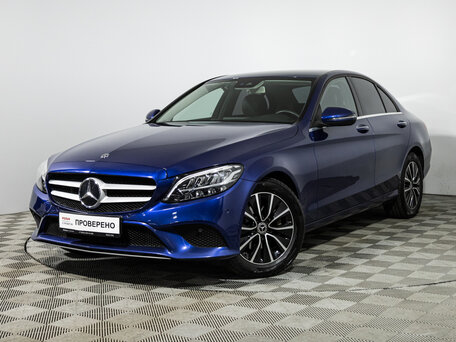 2019 Mercedes-Benz C-Класс 200 IV (W205) Рестайлинг, синий, 2469700 рублей, вид 1