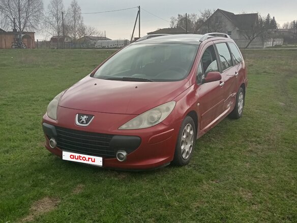 2007 Peugeot 307 I Рестайлинг, красный, 300000 рублей