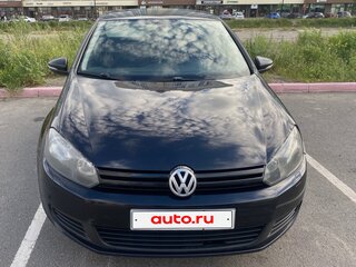 2012 Volkswagen Golf VI, чёрный, 590000 рублей, вид 1