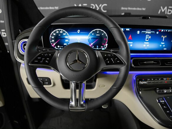 2026 Mercedes-Benz V-Класс 300 d длинный III (W447) Рестайлинг 2, чёрный - вид 12