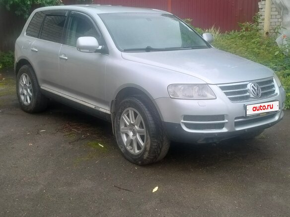 2004 Volkswagen Touareg I, серебристый - вид 4