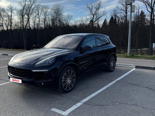 2016 Porsche Cayenne S II Рестайлинг (958), синий, 3850000 рублей, вид 2