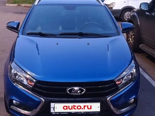 2020 Lada (ВАЗ) Vesta SW I, синий, 1180000 рублей, вид 2
