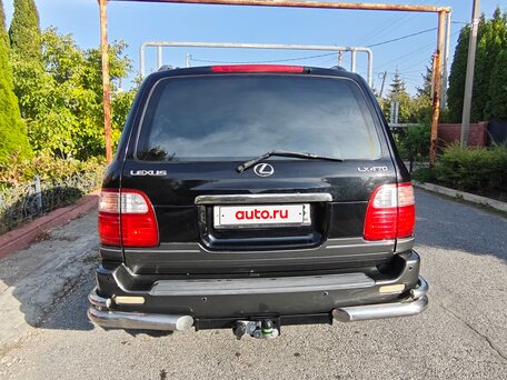 2002 Lexus LX 470 II Рестайлинг, чёрный, 1780000 рублей, вид 3