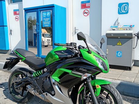 2015 Kawasaki ER-4F (Ninja 400R), зелёный, 450000 рублей, вид 1