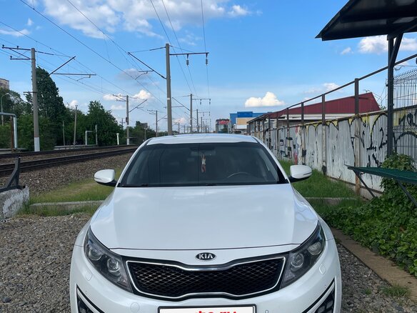 2014 Kia Optima III Рестайлинг, белый, 1450000 рублей