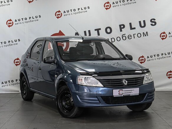 2012 Renault Logan I Рестайлинг, синий, 299000 рублей