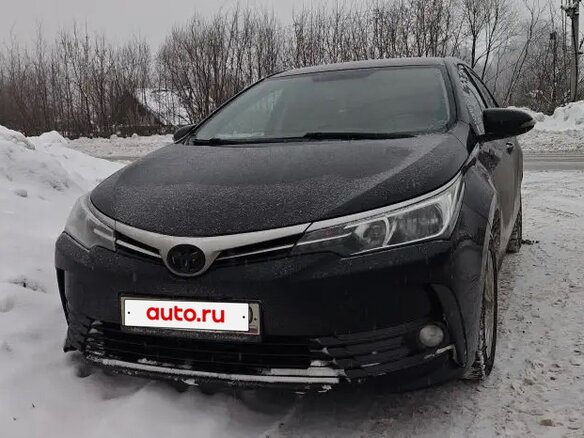 2016 Toyota Corolla XI (E160, E170, E180) Рестайлинг 1, чёрный, 1300000 рублей