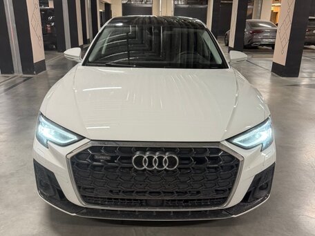 2022 Audi A8 Long 55 TFSI IV (D5) Рестайлинг, белый, 7800000 рублей, вид 2