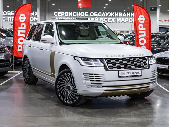 2019 Land Rover Range Rover Long IV Рестайлинг, синий, 5490000 рублей - вид 3