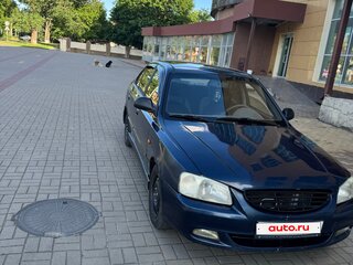 2007 Hyundai Accent ТагАЗ II, синий, 270000 рублей, вид 2