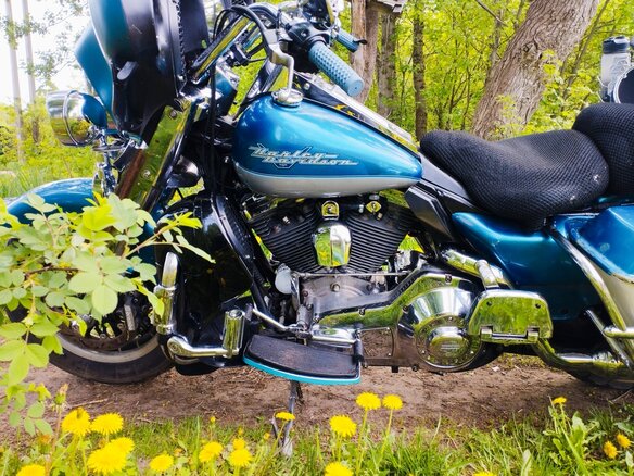 1995 Harley-Davidson Road King, синий, 800000 рублей - вид 10