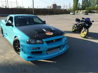1998 Nissan Skyline X (R34), голубой, 3500000 рублей, вид 2