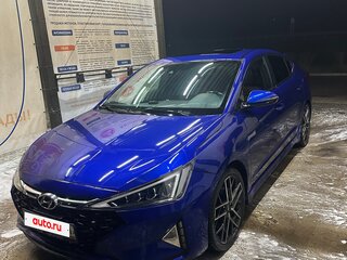 2019 Hyundai Elantra Sport VI (AD) Рестайлинг, синий, 1600000 рублей, вид 1