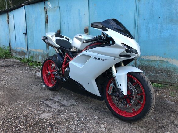 2013 Ducati 848, белый