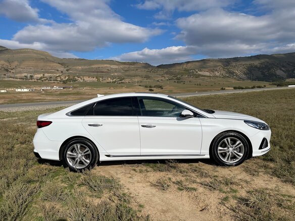 2018 Hyundai Sonata VII (LF) Рестайлинг, белый, 1914000 рублей - вид 2